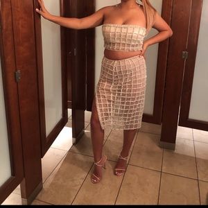 MESHKI two piece diamond set